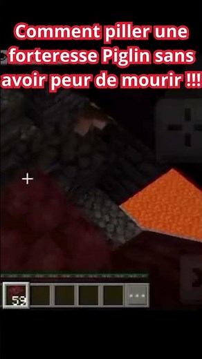 Piller une forteresse Piglin en 30 secondes 😱 | Minecraft Short