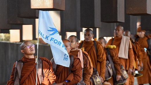 Where is the Walk for Peace today? Track monks' trek across Georgia
