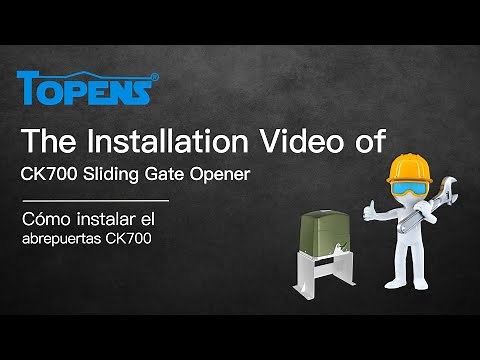 TOPENS CK700 Gate Opener Installation Video