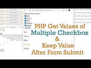 PHP Get Values of Multiple Checkbox and Keep Checkbox Checked After Submitting Form