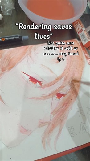 "#rendering saves lives"will it-?🥀 #bts #art #angel #devil #chainsawman #fyp #aura #jjk #gojo #yuju