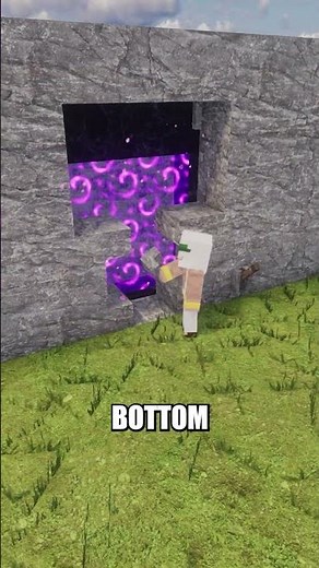 This Creeper Nether Portal Actually Opens Its Mouth 😳🔥 #minecraft #minecrafttutorial