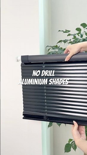 Regal No-Drill Black Aluminum Venetian Blinds 🖤