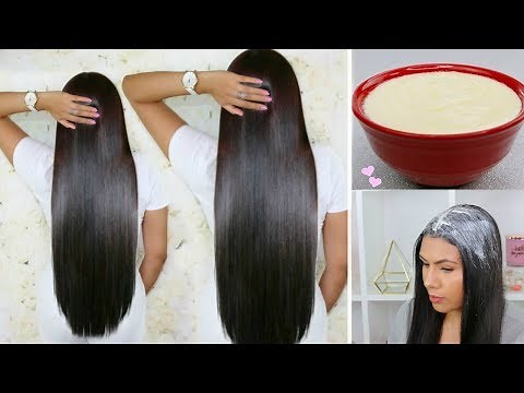 Obtenga Cabello Brillante ,Suave, Sedoso y Naturalmente liso. mascarilla para cabello seco y dañado.