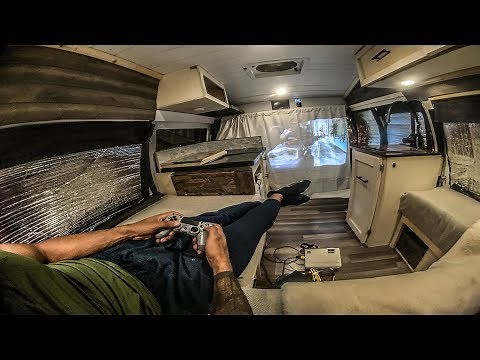Urban Stealth Camping Van Tour w/Off Grid Solar