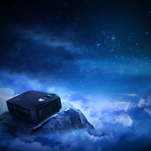 Summon the power of the Predator GD711 Gaming Projector in the night sky and enjoy crystal-clear gaming anytime, anywhere! 🌃​ #ItLiesWithin | Predator Gaming