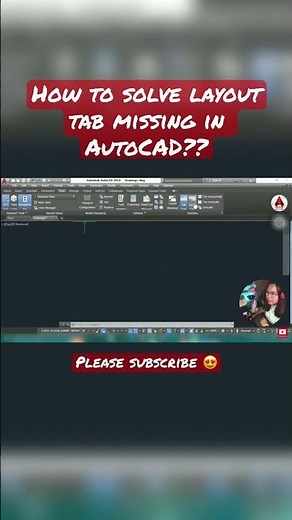 How to restore Missing Layout Tab in AutoCAD | #shorts |#autocad