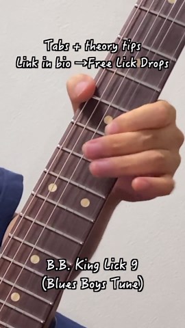 B.B. King Lick 9: Free Blues Guitar Lesson