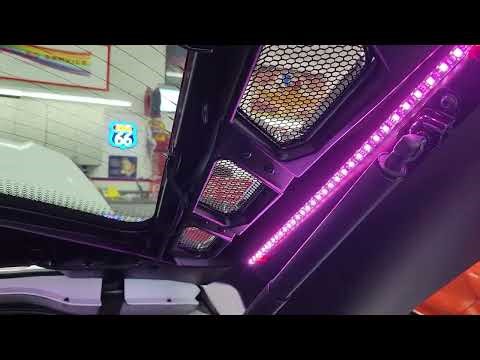 C8 RECHARGABLE ENGINE BAY INSTALL, Custom LED Service