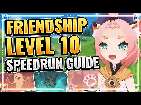 FRIENDSHIP LEVEL 10 SPEEDRUN GUIDE! (UNLOCK NAME CARDS AND ACHIEVEMENTS!) Genshin Impact Any% Glitch