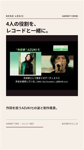4人の役割をレコードと一緒に紹介。｜GARNET CROW #Shorts