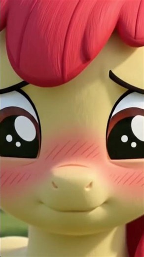 Applebloom blushing
