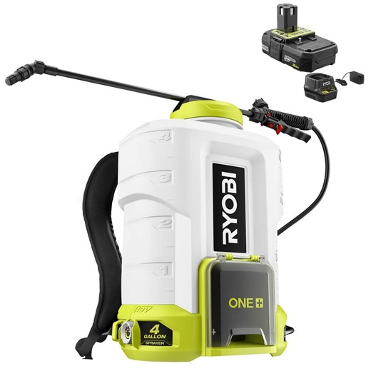 Check The Home Depot's Q&A Before Buying: RYOBI ONE+ 18V Cordless Battery 4 Gallon Backpack Chemical Sprayer with 2.0 Ah Battery and Charger