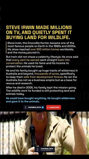 Steve Irwin Poured Almost Every Dollar Into Saving Animals