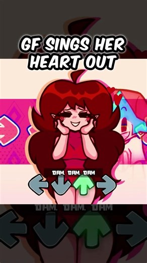 FNF GF SINGS MY HEART BEATS LIKE A DRUM #fnf #fnfmod #animation #fnfmods #shorts