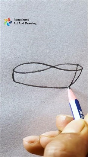 A Simple Boat Drawing | Easy Drawing Tutorial #rongdhonuartanddrawing #drawing #shorts