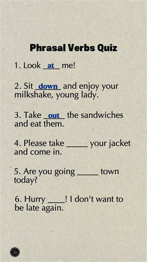 Phrasal Verbs Quiz | Test Your Knowledge of Common Phrasal Verbs • Improve Your English Fast Today!