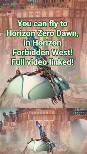Flying back to Horizon Zero Dawn in Horizon Forbidden West! #gaming #horizonforbiddenwest #horizon