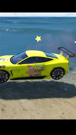 Shinchan Got😱 Spongebob Supe rcar From Magical✨ Mermaid🧜‍♀️ #gta5 #shorts #gta5telugu #shinchan