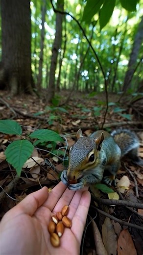 I helped the squirrel get out of the trap. #wildlife