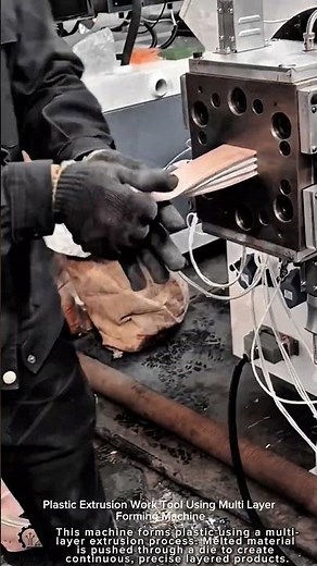 Plastic Extrusion Work Tool Using Multi Layer Forming Machine #worktool