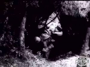 Pacific War Pattern 'Tarakan To Okinawa' - 26th July 1945 Latest pictures from the Far East show the Australian landings on Tarakan. The airfield was captured and with the help of native labour quickly restored for the use of Allied planes. More importantly oil wells were denied to the Japanese. One Okinawa victory was slowly but surely won. The civilian population came out from caves and dug-outs and were herded to safety by the Americans. | British Empire & Commonwealth Forces in the Far East-