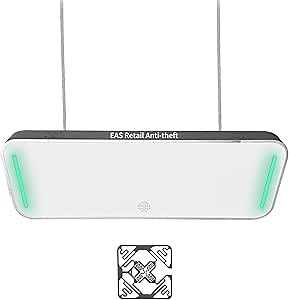 Retail Anti-Theft Equipment Sensor, 860~960MHz RFID Security Checkpoint Ceiling LED Alarm Buzzer, RFID Tag Detector for Clothing Stores Malls Jewelry Shops