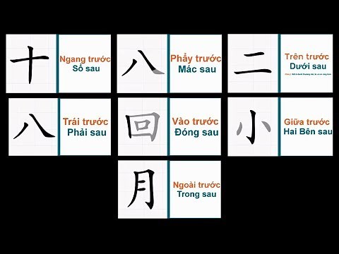 Hướng dẫn thứ tự viết các nét trong tiếng trung - 7 Quy tắc vàng học viết chữ Hán