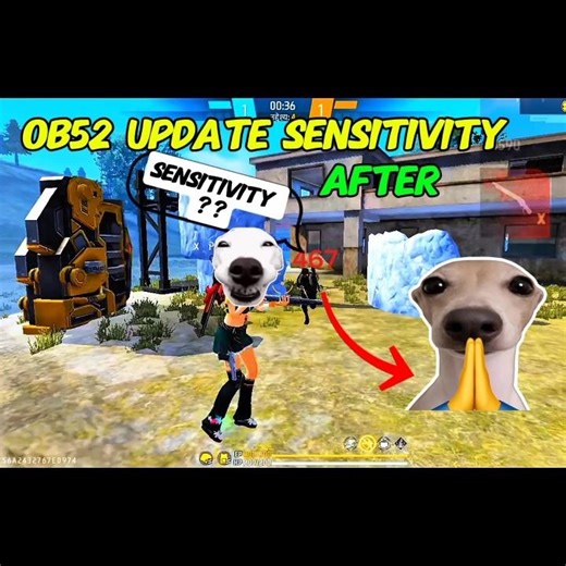 OB52 after update sensitivity ⚡💀| ff after update settings| headshot tips and tricks| #trend