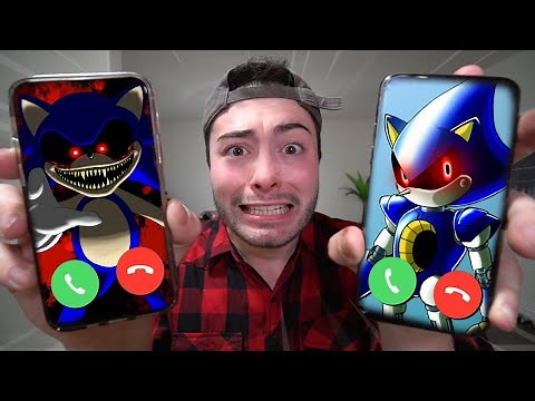 CALLING SONIC.EXE AND METAL SONIC AT THE SAME TIME ON FACETIME AT 3 AM!! (THEY FOUGHT!!)
