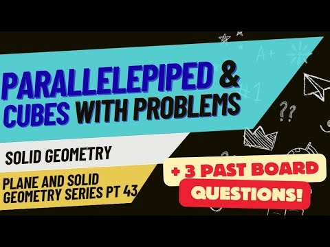 Parallelepiped & Cube with Problem Solving | Tagalog/Filipino Review | REE Board Exam
