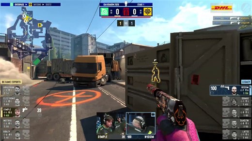 上半场手枪局，BC.G全歼对方取得回合胜利，BC.G 1:0 Legacy