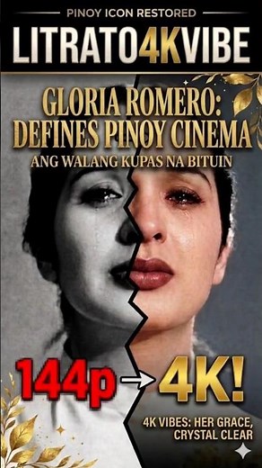 Gloria Romero: The Queen of Pinoy Cinema in 4K! 👑✨ #4krestoration