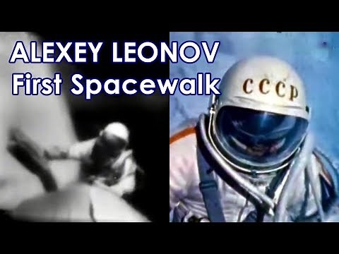 First Spacewalk [real speed, 2 cameras] - Alexey Leonov - VOSKHOD 2 (1965)