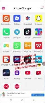 como cambiar el nombre y el icono de videojuegos juegos aplicaciones para android samsung iphone 😎🥳