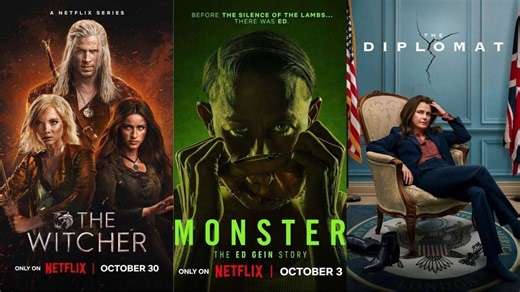 Netflix-Highlights im Oktober 2025 mit „The Witcher“, „The Diplomat“ und „Monster“
