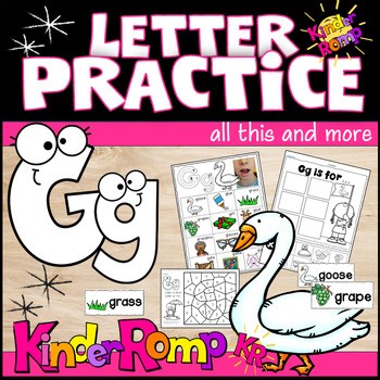 Letter G Kindergarten Pack: Worksheets, Poem, Activities, YouTube Video