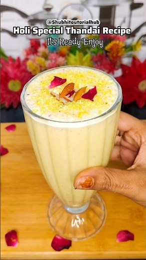Holi Special Thandai🤤🫟(Holi Special Recipes) Thandai Recipe #holi2026 #holi #thandai #recipe #shorts