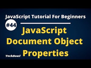 Document Object Properties in JavaScript | JavaScript Document Object Model tutorial (Hindi)