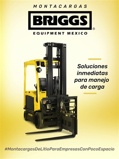 ¿Su empresa necesita más espacio para almacenar su inventario y requiere un montacargas ágil para el movimiento de sus productos? En Briggs Equipment Mexico contamos con el catálogo completo de montacargas HYSTER. Conozca el montacargas con sistema Swing Reach con batería intercambiable. Una solución ideal para trabajos intensos en espacios reducidos. Escríbenos para conocer los modelos disponibles para entrega inmediata: Mail: Info@BriggsEquipmentMexico.com Whatsapp: 5547643579