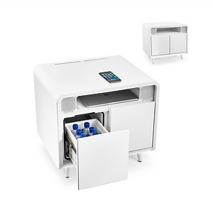 Sobro Smart Side Table with Cooling Drawer, Wireless Charging, LED Lights, and Bluetooth Speakers - Samsclub.com