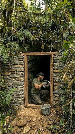 Transforming Abandoned Cave Into Secret Home 🏠