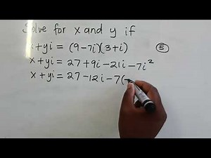 Grade 12 Technical Mathematics: Complex (number) Equations.