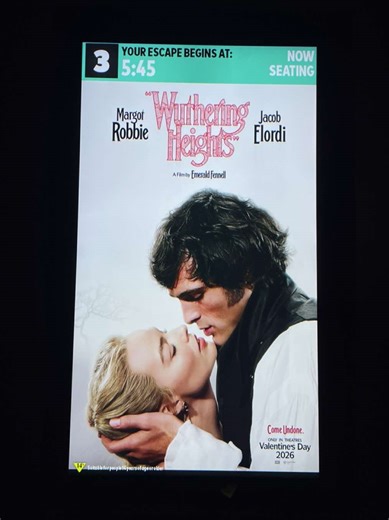 I know we’re late to this, but absolutely ready to be destroyed by this movie. Watching Wuthering Heights at Cineplex VIP!! Not pictured: our massive tub of popcorn and buffalo chicken poutine Also not pictured: us contemplating our existence after the movie finished So many unanswered questions @samanthanacci #cineplex #movietheater #wutheringheights #torontotiktok #vipexperience