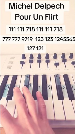 Michel Delpech - Pour un Flirt | EASY Piano Tutorial #piano #music #shorts