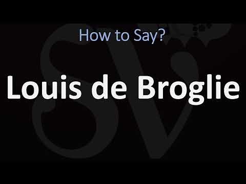 How to Pronounce Louis de Broglie? (CORRECTLY) | French Physicist, Pronunciation Guide