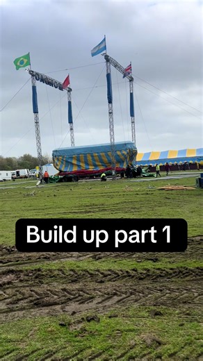 Part 1 of build up #circus #buildup #teamwork follow for part 2