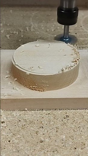 Threaded lid wooden round box #woodworking #cnc #threaded