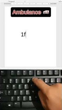 How to Make Ambulance In MS Word#computer #tricks #windows #asmr #shortvideo #coding