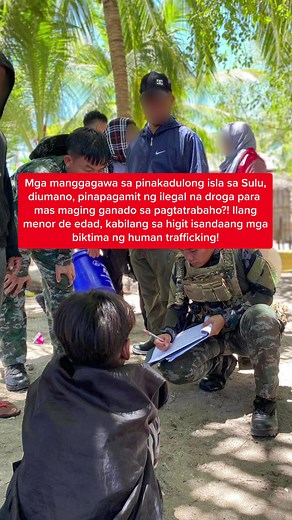 Mga manggagawa sa pinakadulong isla sa Sulu, diumano, pinapagamit ng ilegal na droga para mas maging ganado sa pagtatrabaho?! Ilang menor de edad, kabilang sa higit isandaang mga biktima ng human trafficking! #KMJS